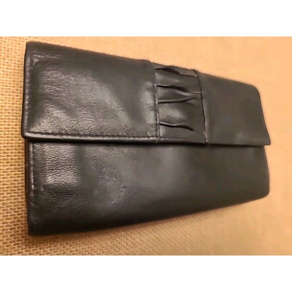 Vintage Rolf’s Leather Womens Checkbook Wallet Bi Fold Cardholder Kisslock - Picture 2 of 9